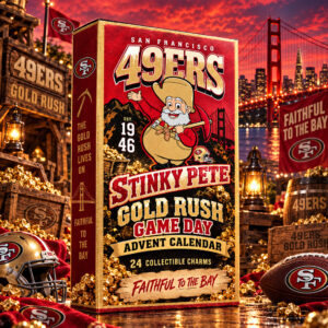 San Francisco 49ers x Stinky Pete Gold Rush Game Day Advent Calendar 2026 For Football Fans