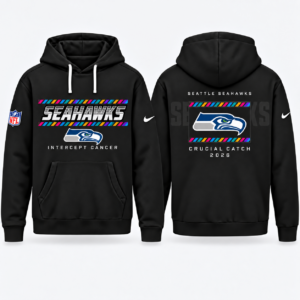 Seattle Seahawks 2026 Crucial Catch Graphic Hoodie Version 3 for Football Fans