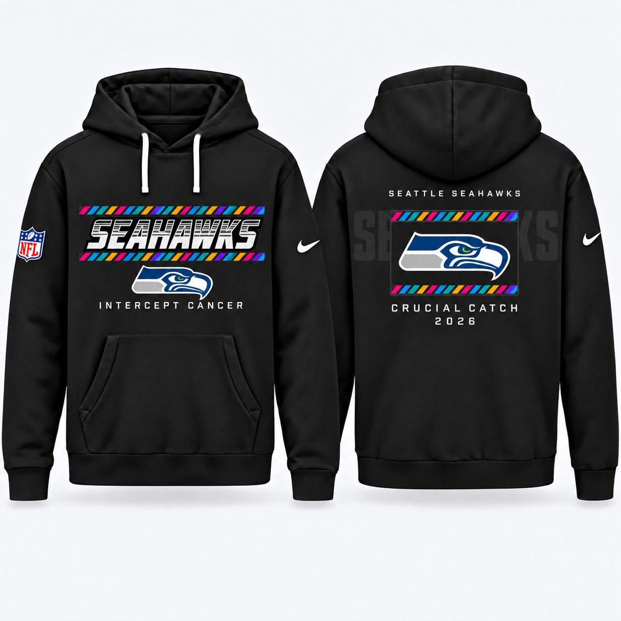 Seattle Seahawks 2026 Crucial Catch Graphic Hoodie Version 3 for Football Fans 1 Seattle Seahawks 2026 Crucial Catch Graphic Hoodie Version 3 for Football Fans