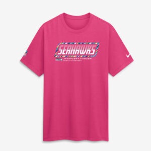 Seattle Seahawks 2026 Crucial Catch Graphic Pink Shirt for Football Fans