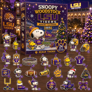 Snoopy and Woodstock LSU Tigers 2026 Advent Calendar
