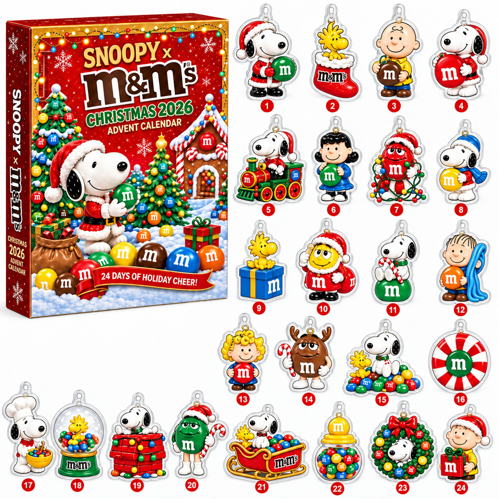 Snoopy x M&M's 2026 Christmas Advent Calendar