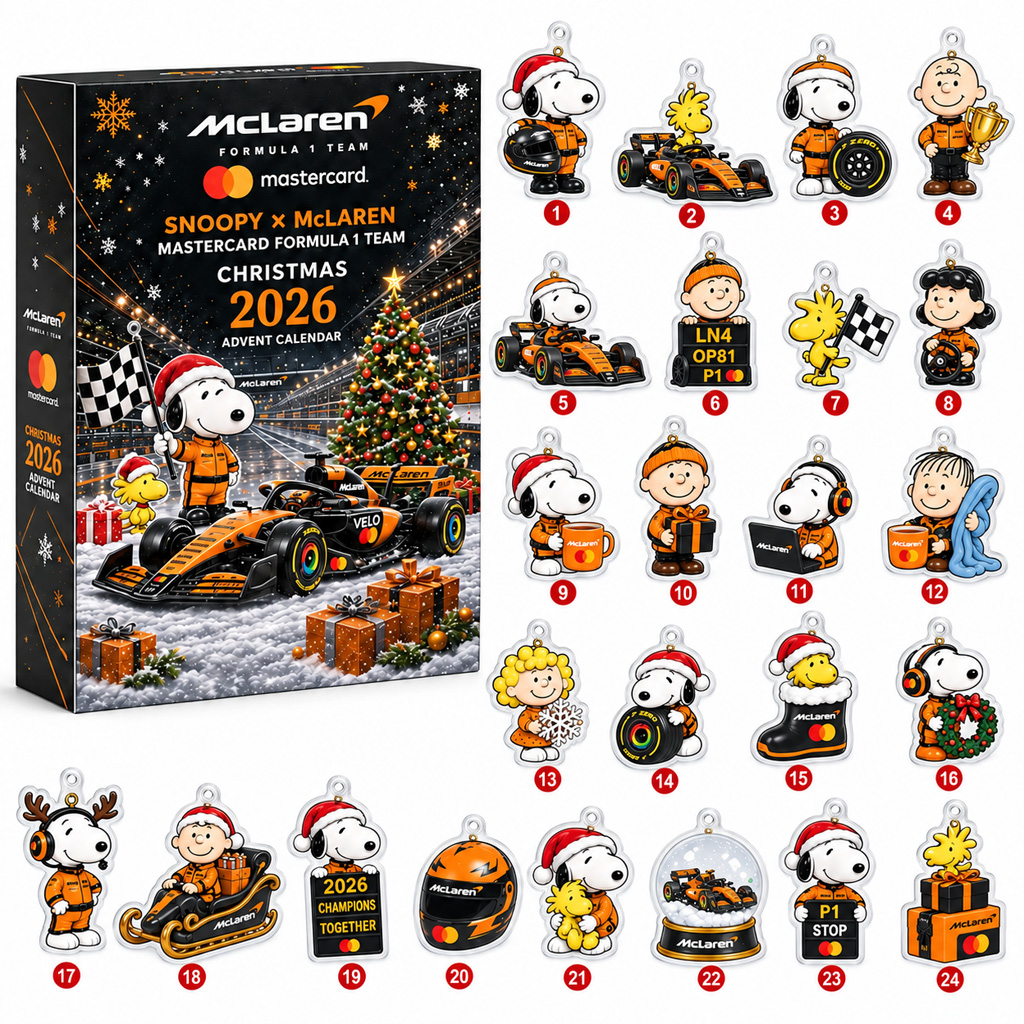 Snoopy x Mclaren Formula 1 Team Christmas 2026 Advent Calendar