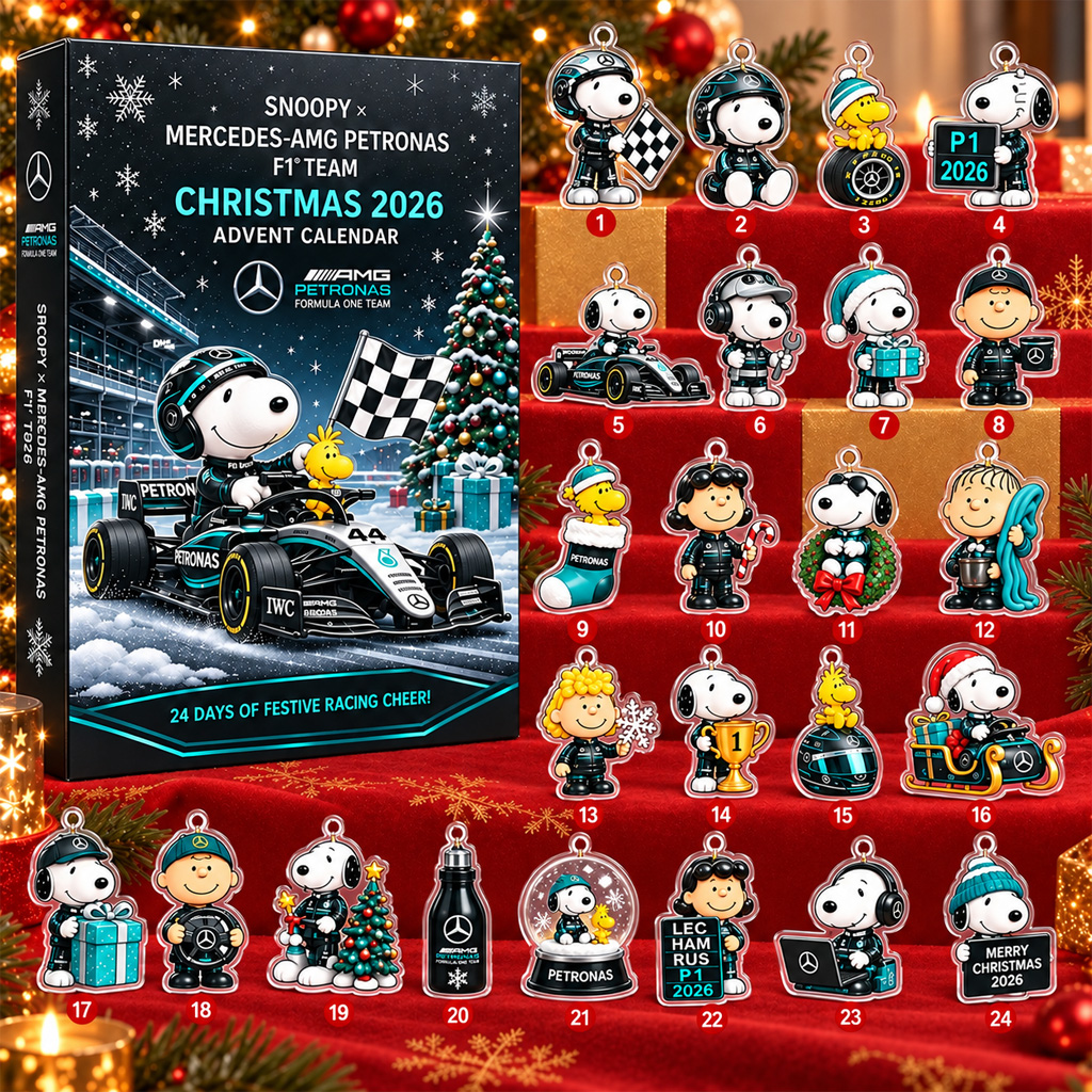 Snoopy x Mercedes AMG Petronas Christmas 2026 Advent Calendar