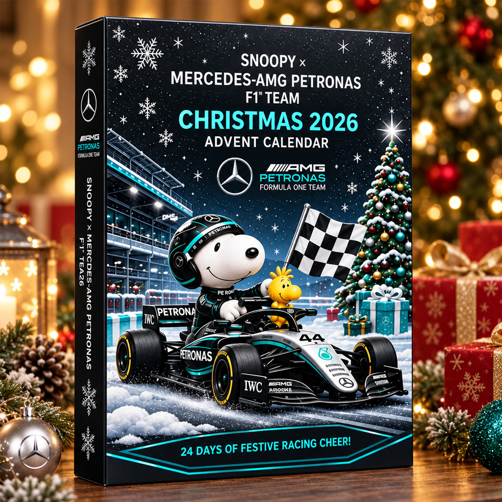 Snoopy x Mercedes AMG Petronas Christmas 2026 Advent Calendar