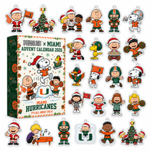 Snoopy x Miami Hurricanes Christmas 2026 Advent Calendar