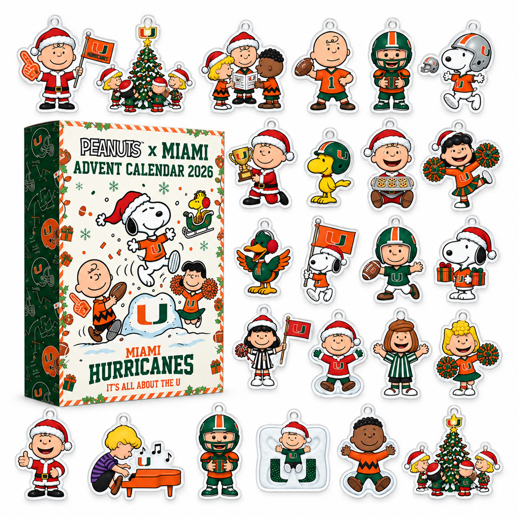 Snoopy x Miami Hurricanes Christmas 2026 Advent Calendar