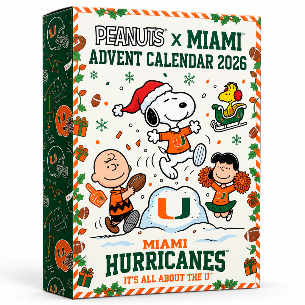 Snoopy x Miami Hurricanes Christmas 2026 Advent Calendar