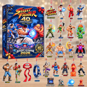 Street Fighter Classic Arcade Game Holiday Advent Calendar 2026 for Street Fighter Fans