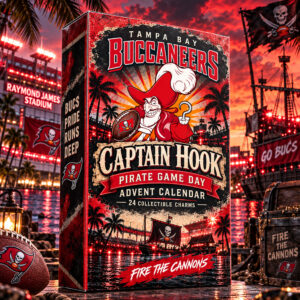 Tampa Bay Buccaneers x Captain Hook Pirate Game Day Advent Calendar 2026 For Football Fans