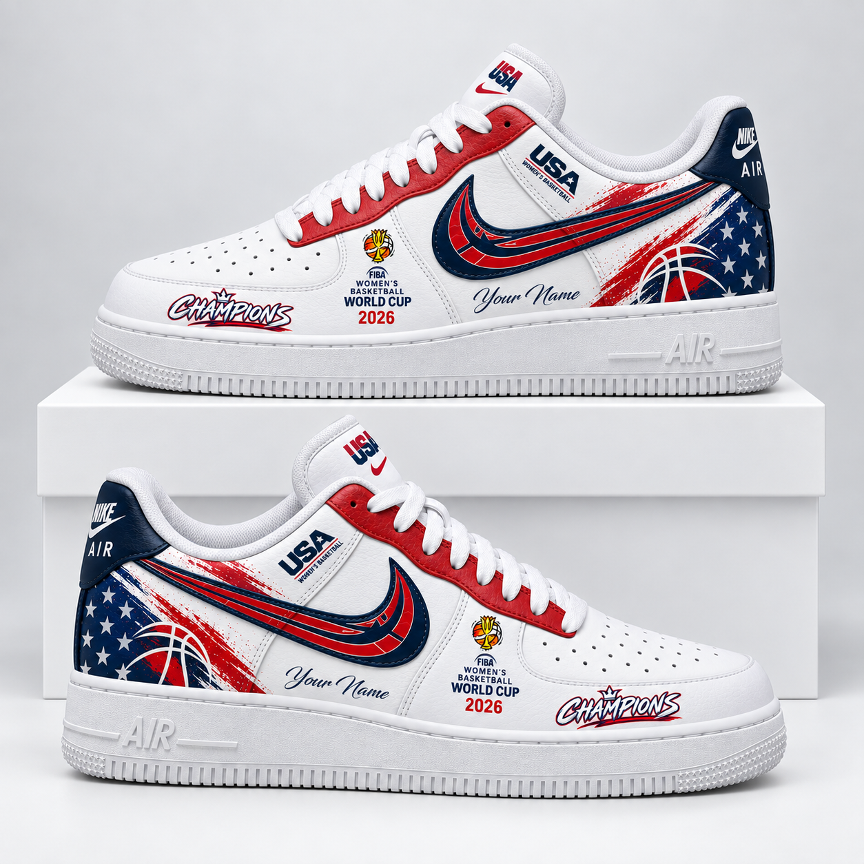 Team USA FIBA Women’s Basketball World Cup 2026 Champion Shoes Sneaker 2 Team USA FIBA Women’s Basketball World Cup 2026 Champion Shoes Sneaker - Image 2