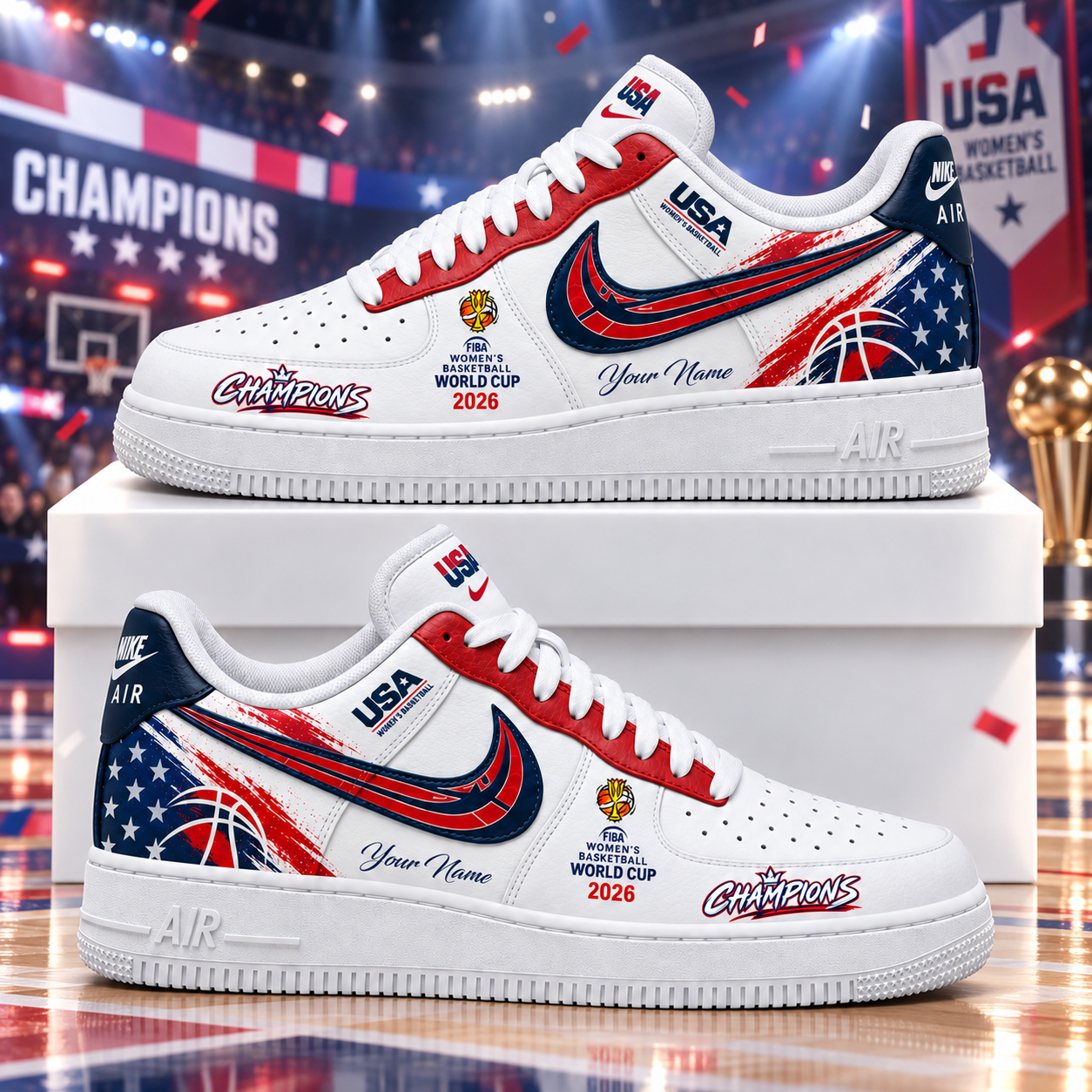 Team USA FIBA Women’s Basketball World Cup 2026 Champion Shoes Sneaker 1 Team USA FIBA Women’s Basketball World Cup 2026 Champion Shoes Sneaker