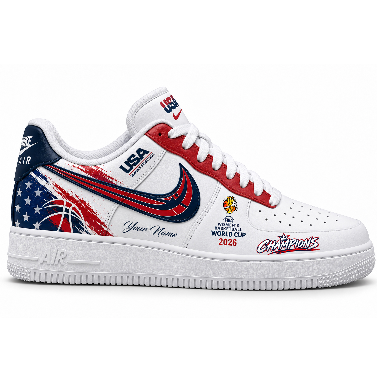 Team USA FIBA Women’s Basketball World Cup 2026 Champion Shoes Sneaker 3 Team USA FIBA Women’s Basketball World Cup 2026 Champion Shoes Sneaker - Image 3
