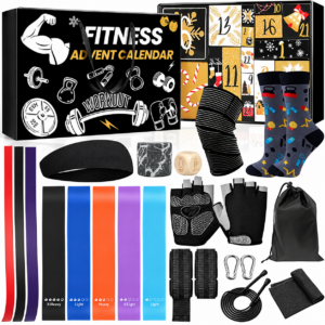 24-Day Fitness Gear Advent Calendar – Workout Accessories Christmas Countdown Gift
