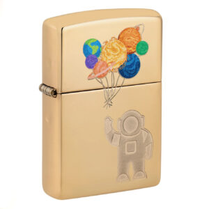 Astronaut Planet Balloons Space Art Windproof Lighter for Space Lovers