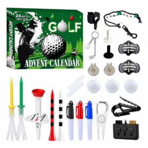 24-Day Golf Advent Calendar – Golf Accessories Christmas Countdown Gift for Golfers