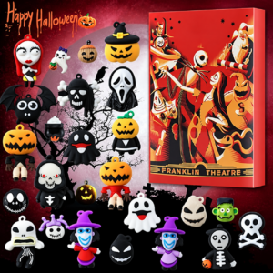 24-Day Halloween Advent Calendar with Spooky Character Figures – Horror Countdown Gift