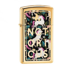 Notorious Unicorn Floral Art Windproof Lighter for Unicorn Lovers