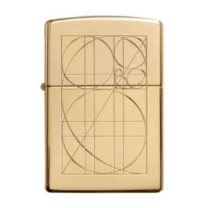 Golden Ratio Fibonacci Geometric Art Windproof Lighter